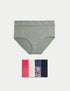 5pk Cotton Rich Printed Full Briefs